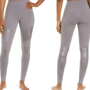 ALO Yoga Ribbed Gray Leggings